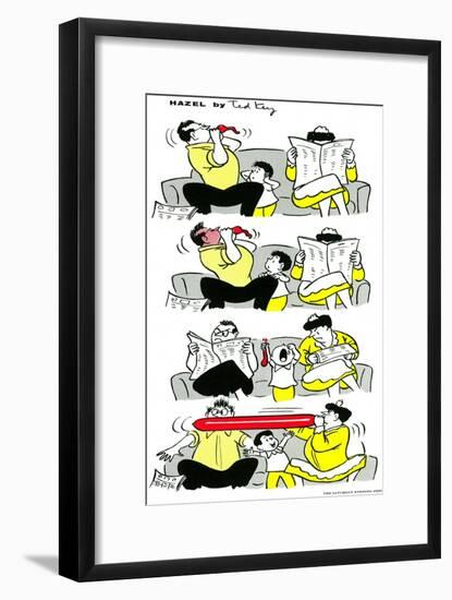 Hazel Cartoon-Ted Key-Framed Giclee Print