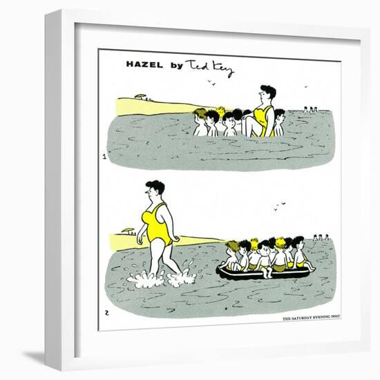 Hazel Cartoon-Ted Key-Framed Giclee Print