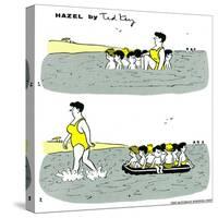 Hazel Cartoon-Ted Key-Stretched Canvas