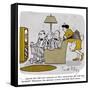 Hazel Cartoon-Ted Key-Framed Stretched Canvas