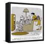 Hazel Cartoon-Ted Key-Framed Stretched Canvas