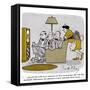 Hazel Cartoon-Ted Key-Framed Stretched Canvas