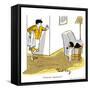 Hazel Cartoon-Ted Key-Framed Stretched Canvas