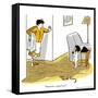 Hazel Cartoon-Ted Key-Framed Stretched Canvas