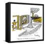 Hazel Cartoon-Ted Key-Framed Stretched Canvas