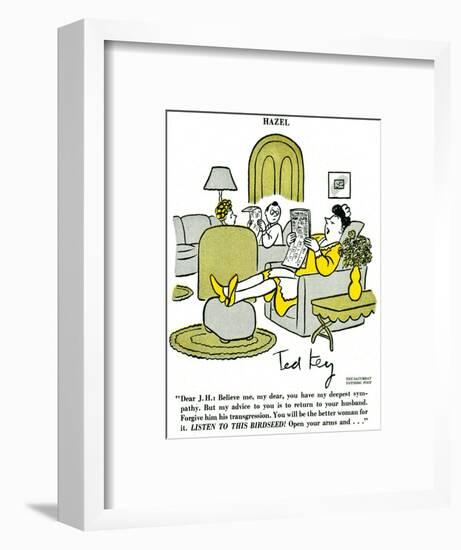 Hazel Cartoon-Ted Key-Framed Giclee Print