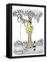 Hazel Cartoon-Ted Key-Framed Stretched Canvas