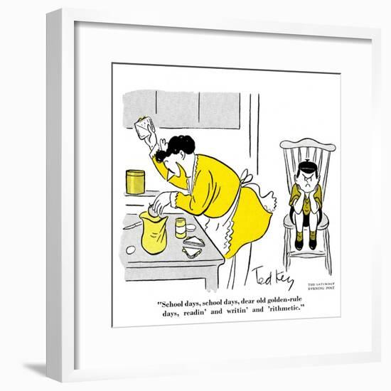 Hazel Cartoon-Ted Key-Framed Giclee Print