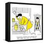 Hazel Cartoon-Ted Key-Framed Stretched Canvas