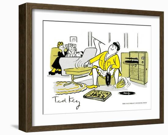 Hazel Cartoon-Ted Key-Framed Giclee Print