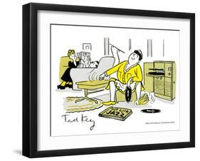 Hazel Cartoon-Ted Key-Framed Giclee Print