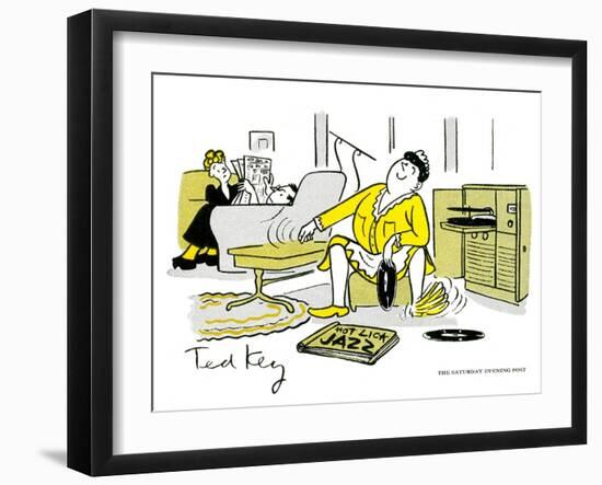 Hazel Cartoon-Ted Key-Framed Giclee Print