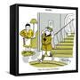 Hazel Cartoon-Ted Key-Framed Stretched Canvas