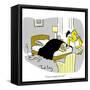 Hazel Cartoon-Ted Key-Framed Stretched Canvas