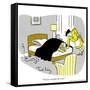 Hazel Cartoon-Ted Key-Framed Stretched Canvas