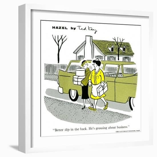 Hazel Cartoon-Ted Key-Framed Giclee Print