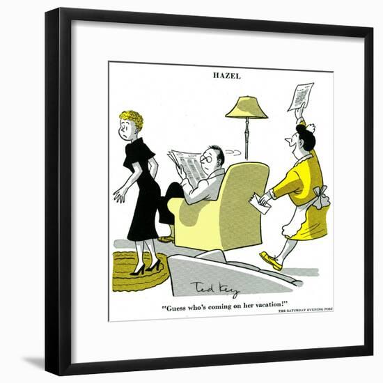 Hazel Cartoon-Ted Key-Framed Giclee Print