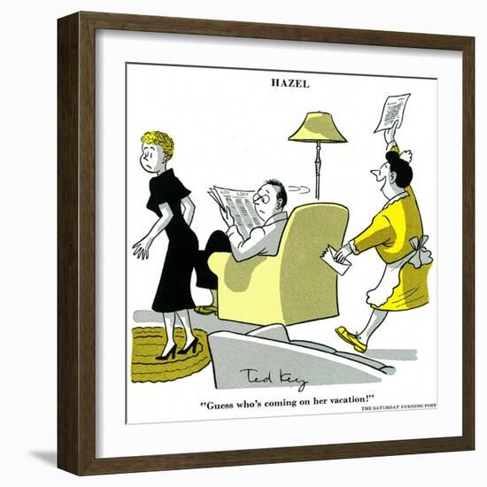 Hazel Cartoon-Ted Key-Framed Giclee Print