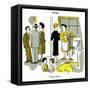 Hazel Cartoon-Ted Key-Framed Stretched Canvas