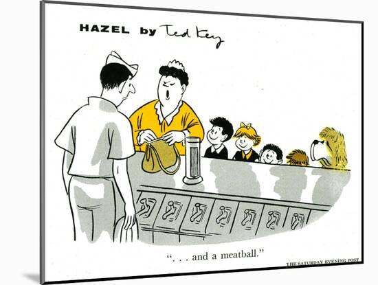 Hazel Cartoon-Ted Key-Mounted Giclee Print