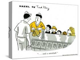 Hazel Cartoon-Ted Key-Stretched Canvas