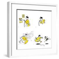 Hazel Cartoon-Ted Key-Framed Giclee Print