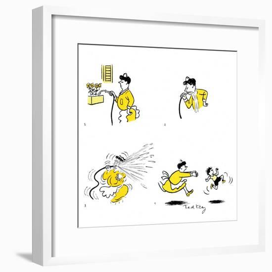 Hazel Cartoon-Ted Key-Framed Giclee Print