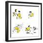 Hazel Cartoon-Ted Key-Framed Giclee Print