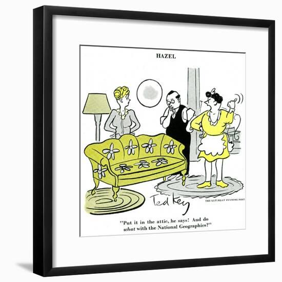 Hazel Cartoon-Ted Key-Framed Giclee Print