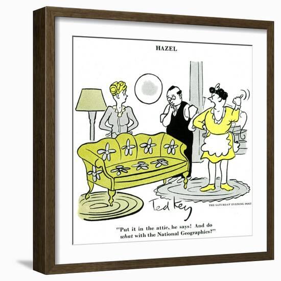 Hazel Cartoon-Ted Key-Framed Giclee Print