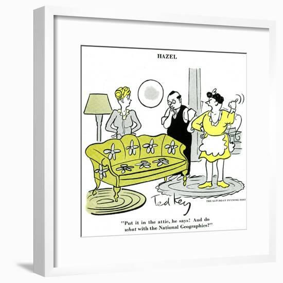 Hazel Cartoon-Ted Key-Framed Giclee Print