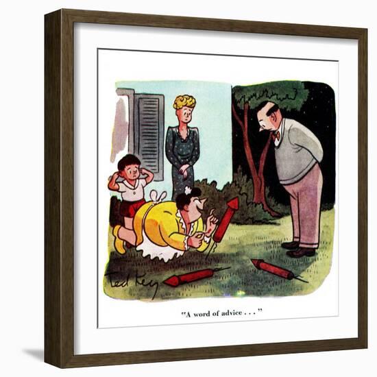 Hazel Cartoon-Ted Key-Framed Giclee Print