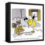 Hazel Cartoon-Ted Key-Framed Stretched Canvas