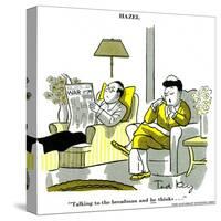 Hazel Cartoon-Ted Key-Stretched Canvas