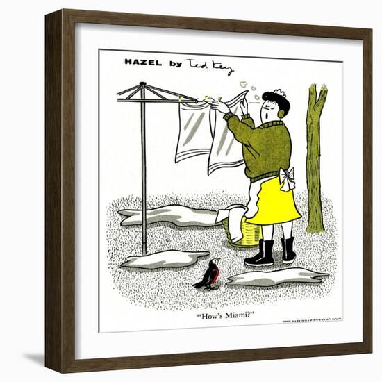 Hazel Cartoon-Ted Key-Framed Giclee Print