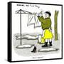 Hazel Cartoon-Ted Key-Framed Stretched Canvas