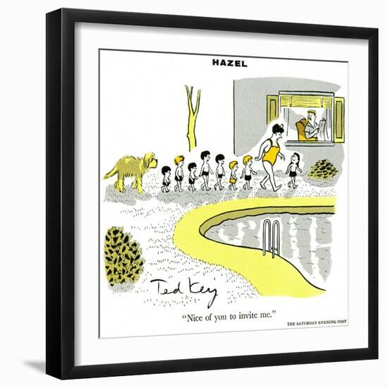 Hazel Cartoon-Ted Key-Framed Giclee Print