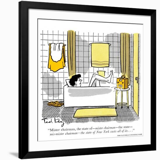 Hazel Cartoon-Ted Key-Framed Giclee Print