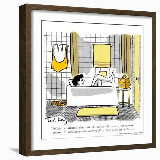 Hazel Cartoon-Ted Key-Framed Giclee Print