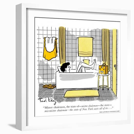 Hazel Cartoon-Ted Key-Framed Giclee Print