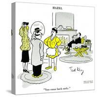 Hazel Cartoon-Ted Key-Stretched Canvas