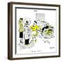 Hazel Cartoon-Ted Key-Framed Giclee Print