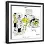 Hazel Cartoon-Ted Key-Framed Giclee Print