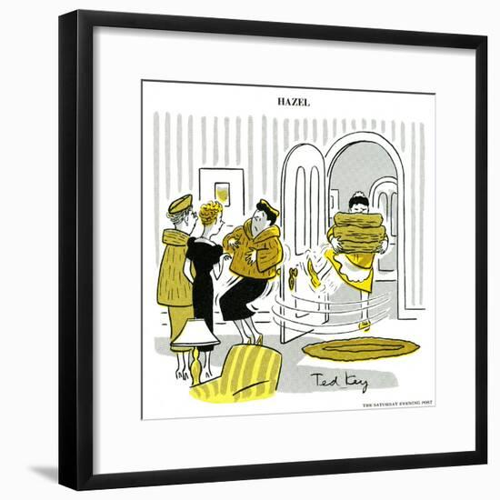 Hazel Cartoon-Ted Key-Framed Giclee Print