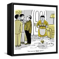 Hazel Cartoon-Ted Key-Framed Stretched Canvas