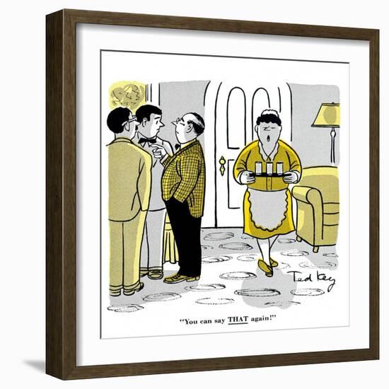 Hazel Cartoon-Ted Key-Framed Giclee Print