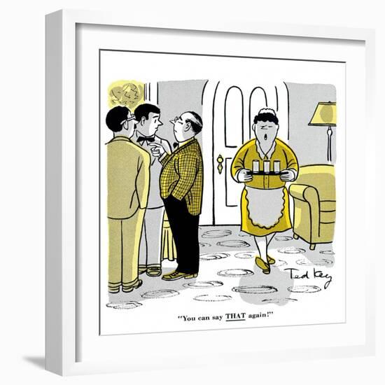 Hazel Cartoon-Ted Key-Framed Giclee Print