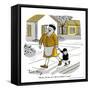 Hazel Cartoon-Ted Key-Framed Stretched Canvas