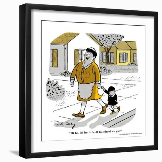 Hazel Cartoon-Ted Key-Framed Giclee Print