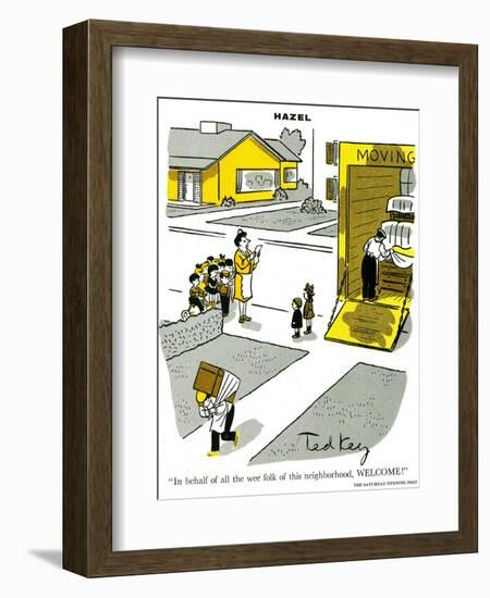 Hazel Cartoon-Ted Key-Framed Giclee Print